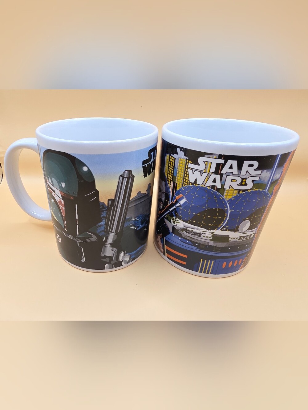 2014 STAR WARS Galerie Coffee Mugs Boba Fett Chewbacca Han Solo Greedo